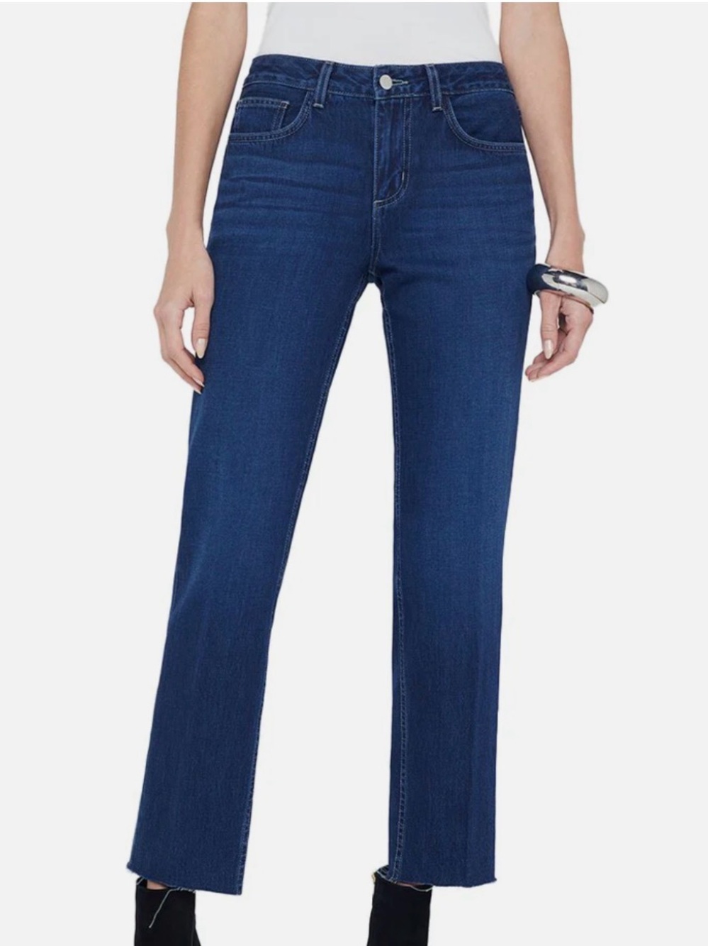 Women’s Size 26 L'AGENCE Milana Low Rise Stovepipe Jeans - Harlan Wash - NWOT